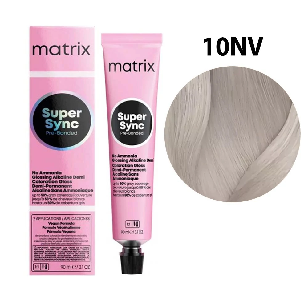 Тонер для волос MATRIX Супер Синк Пре-Бондед без содержания аммиака 10NV 90 мл (3474637238384)