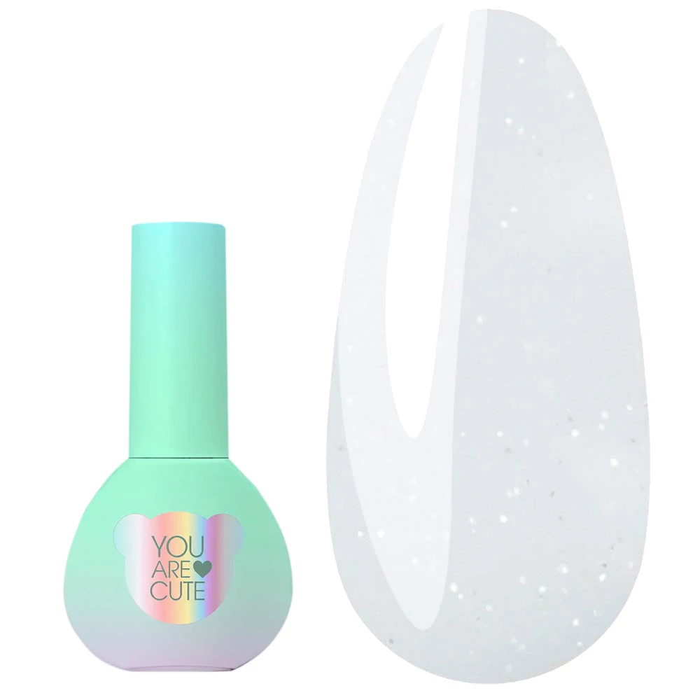 Жидкий гель You Are Cute Bottle Gel №13 молочно-белый с шиммером 5 мл (994-4008-0963) - Фото №1