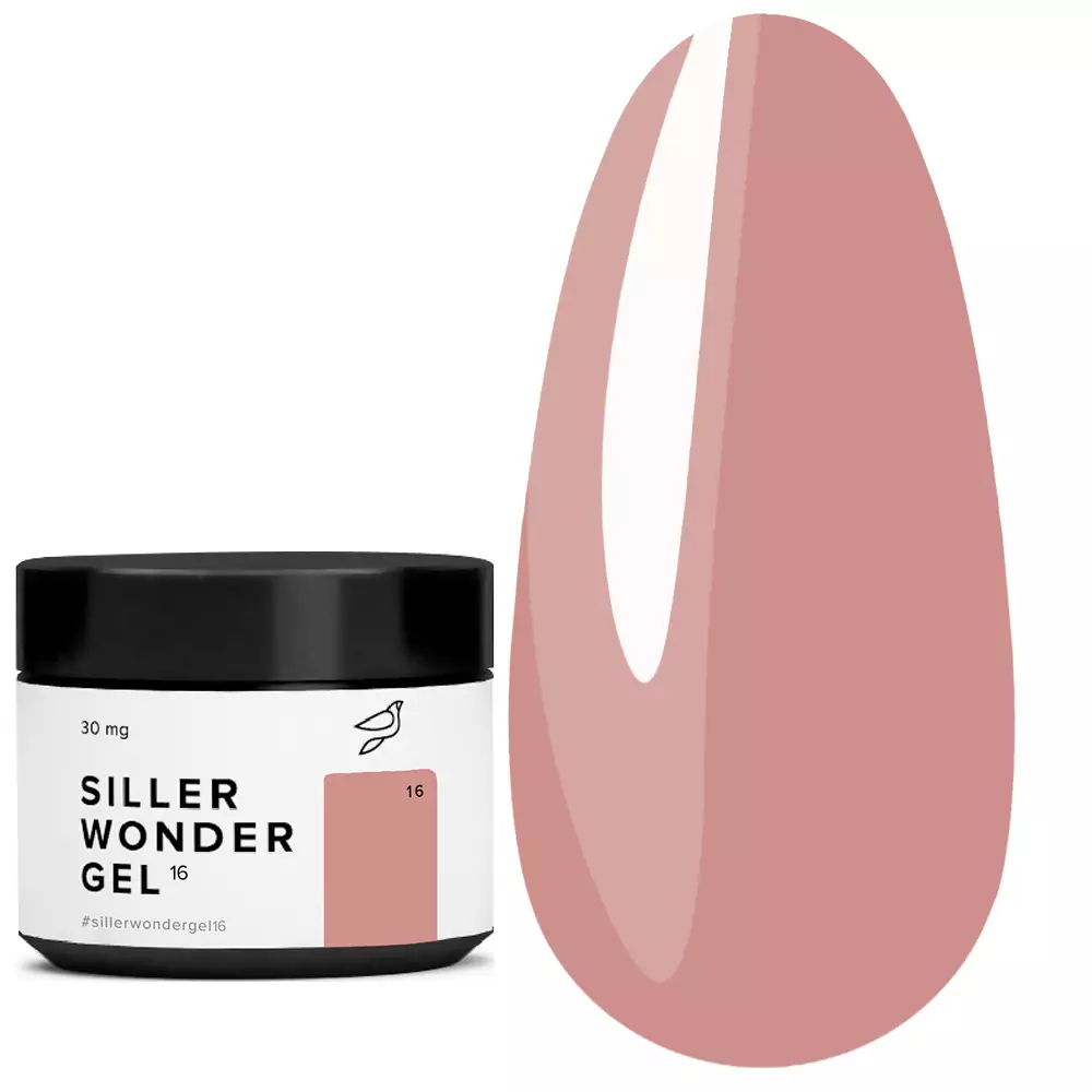 Гель для наращивания Siller UV/LED One Phase Wonder Gel №16  30 мл (НФ-00021884) - Фото №1
