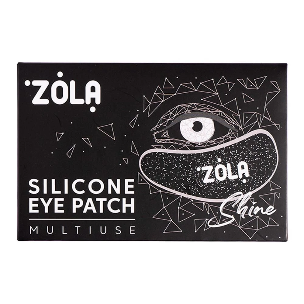 Патчи ZOLA силиконовые многоразовые для глаз 1 пара Черные (05331) - Фото №1