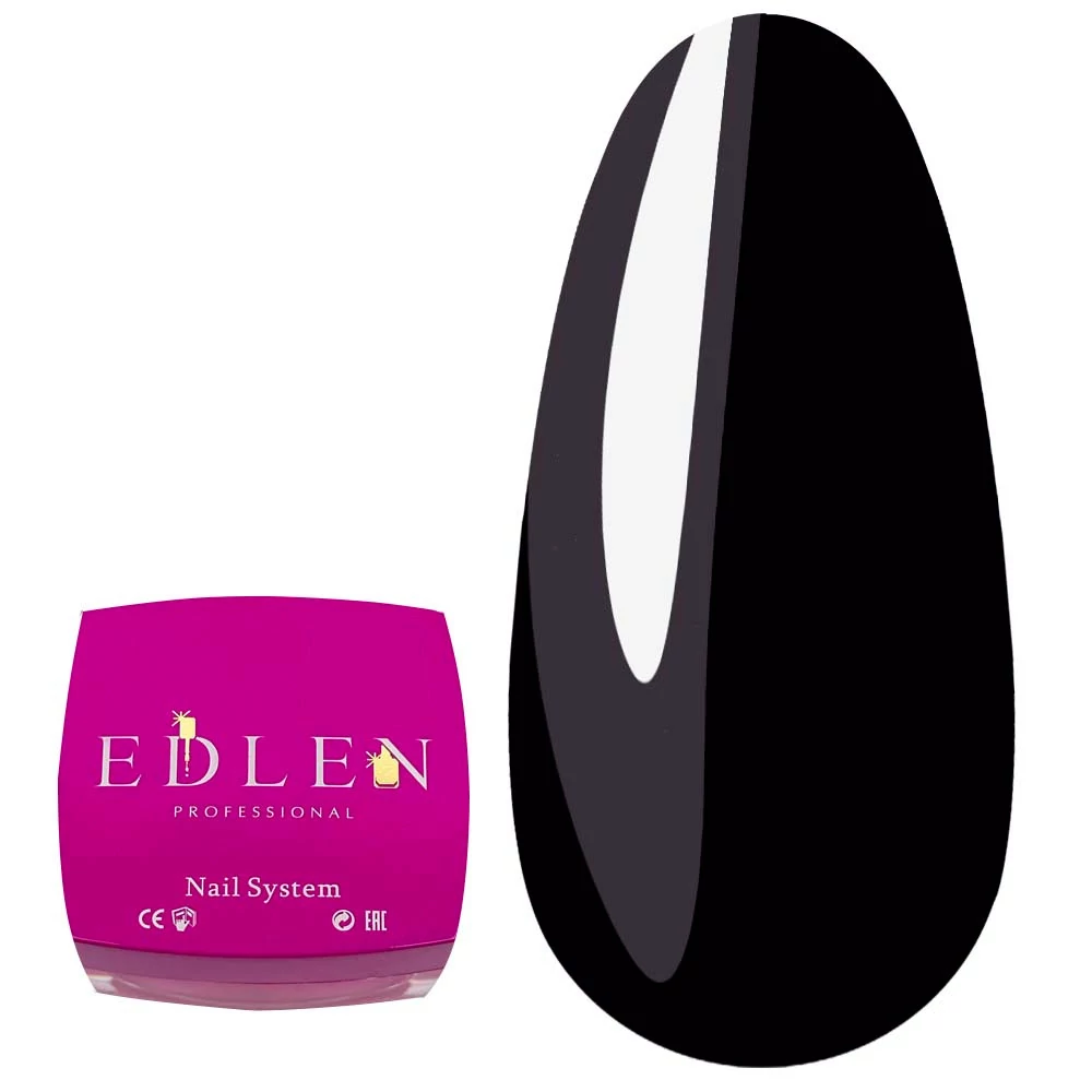 Гель-краска EDLEN Line gel no wipe  Ultra black №01  5 мл (4000440185) - Фото №1