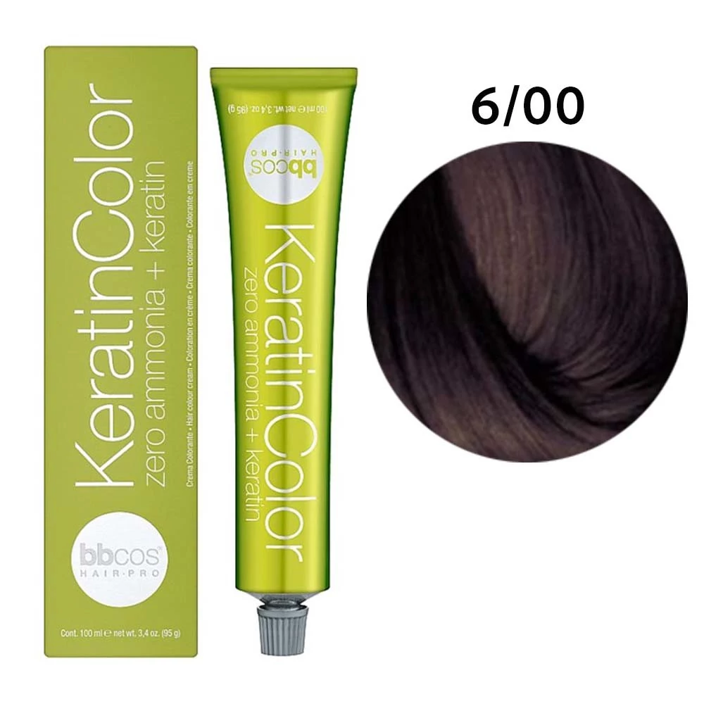 Краска BBcos KERATIN COLOR для волос 6/00 блондин темный интенсивный