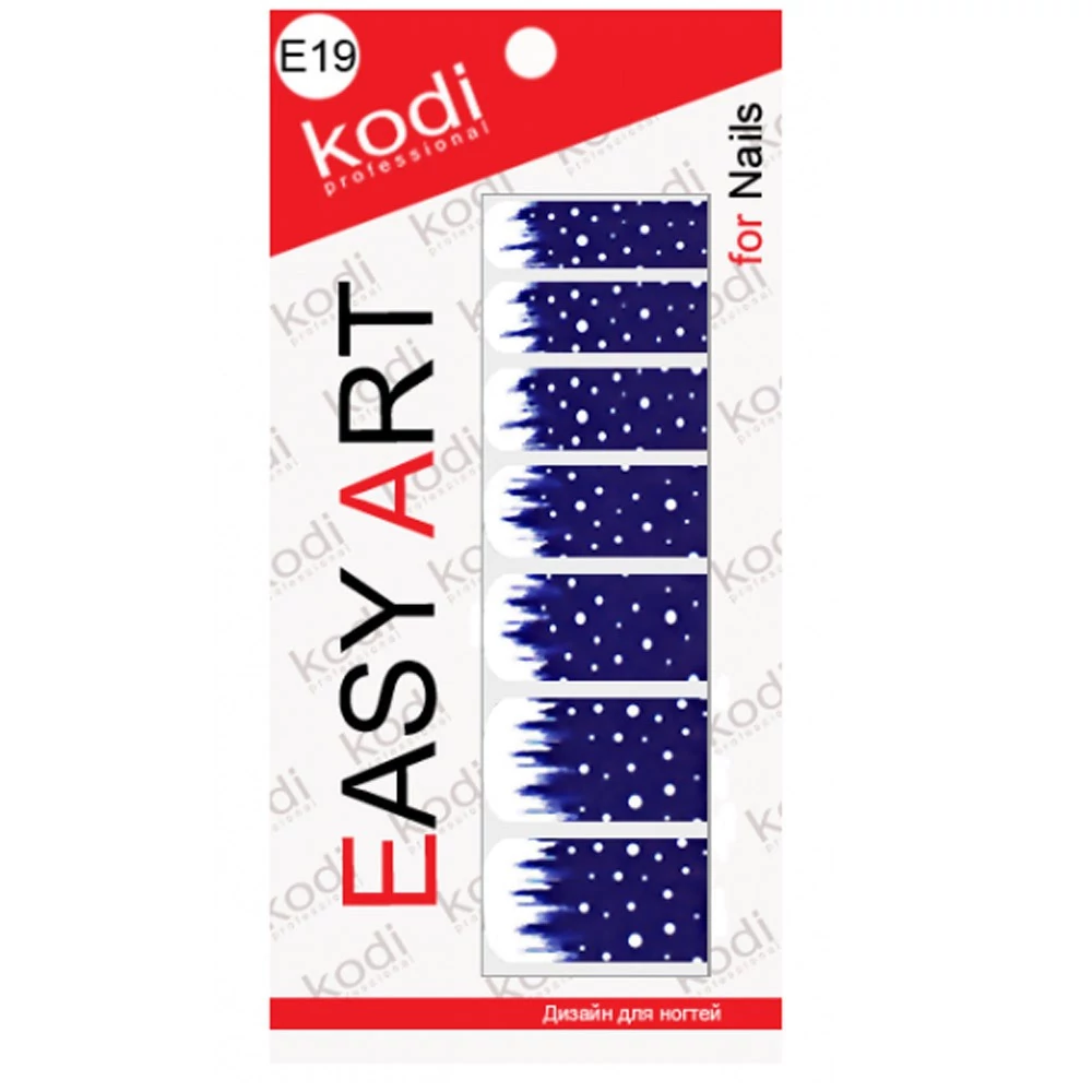 Наклейки для дизайна ногтей Easy Art E19