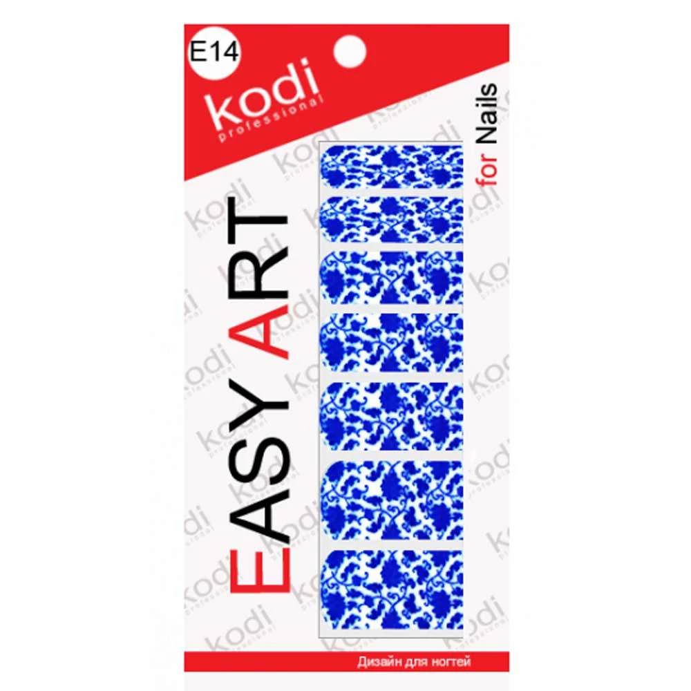 Наклейки для дизайна ногтей Easy Art E14