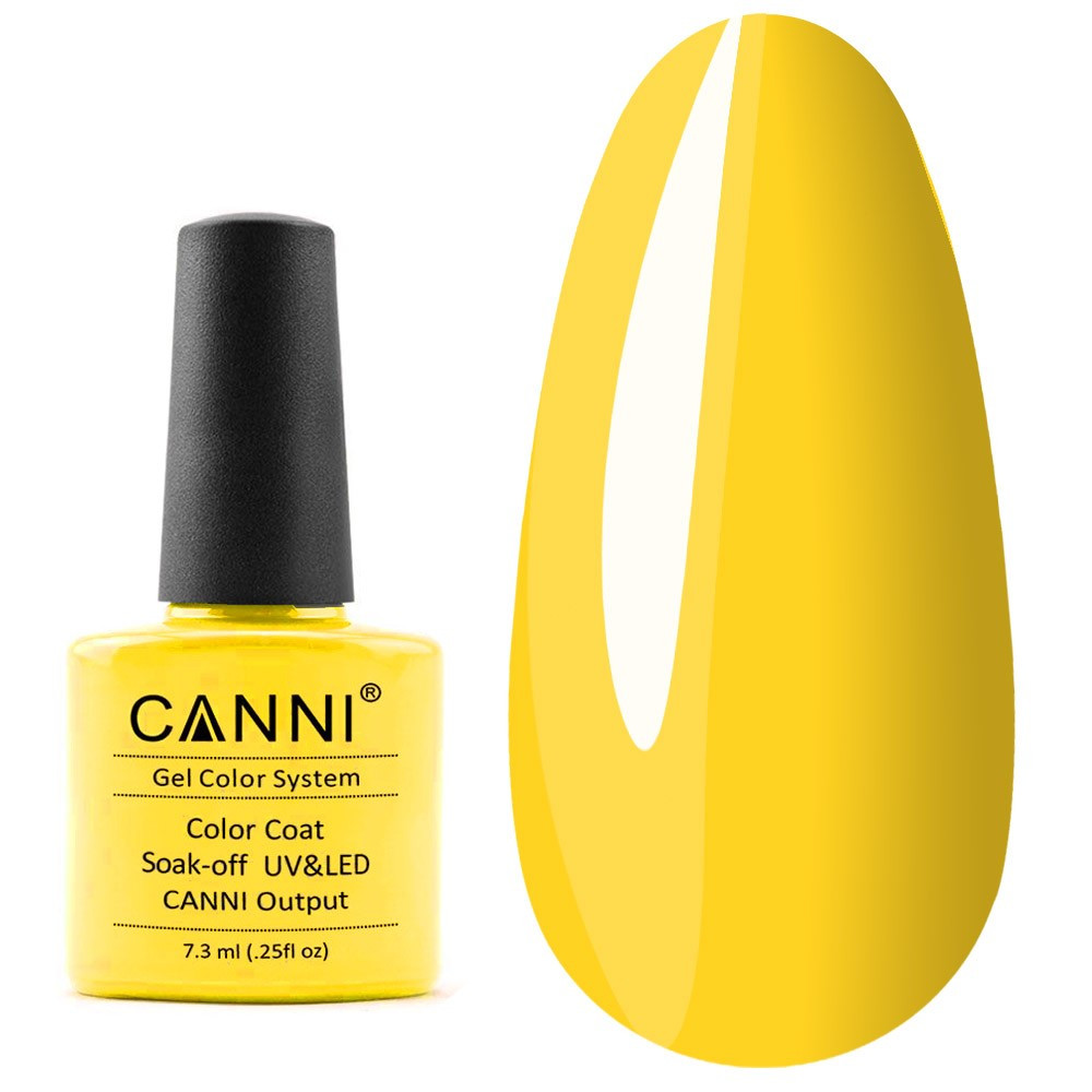 Гель-лак Canni №231- ярко-желтый, 7,3 мл - купить в Киеве Tufishop.com.ua