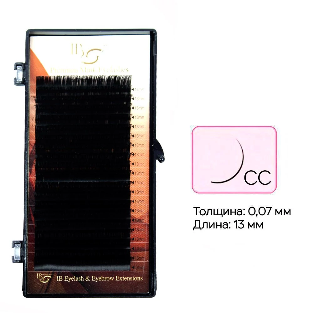 Ресницы BEAUTY на ленте изгиб  CC 0.07  13 мм