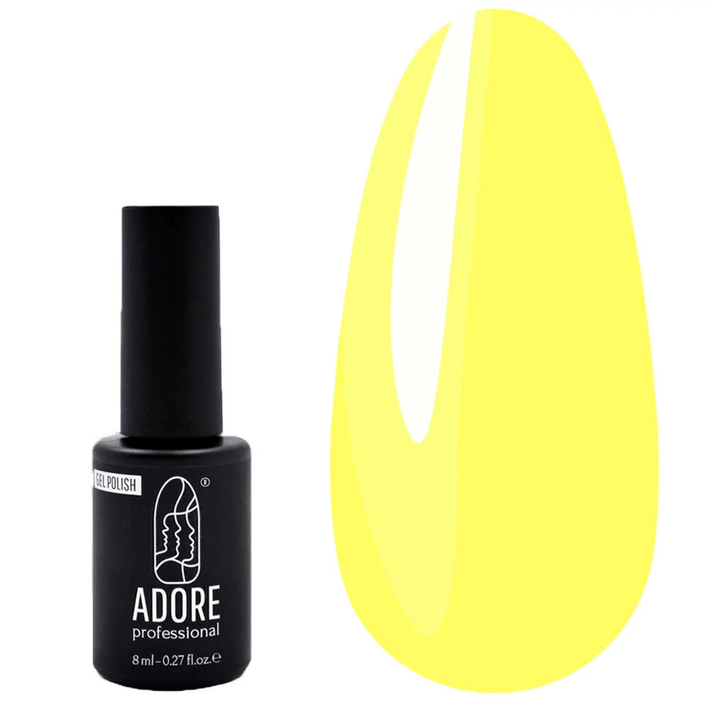 Гель-лак ADORE №250 светло-желтый 7,5 мл (2101010017793) - Фото №1