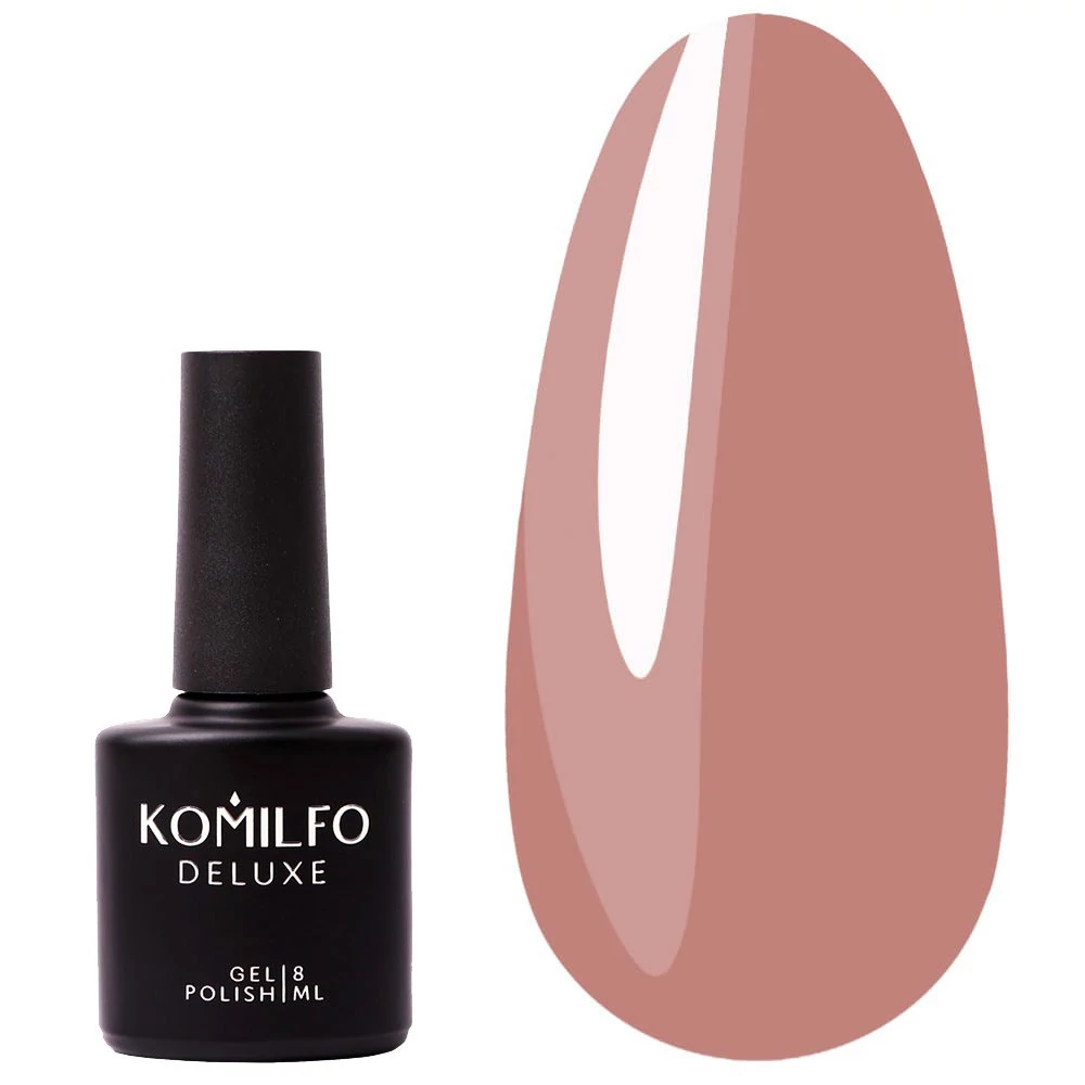 Гель-лак KOMILFO Deluxe Series №D061 темный розово-коричневый 8 мл (111061) - Фото №1