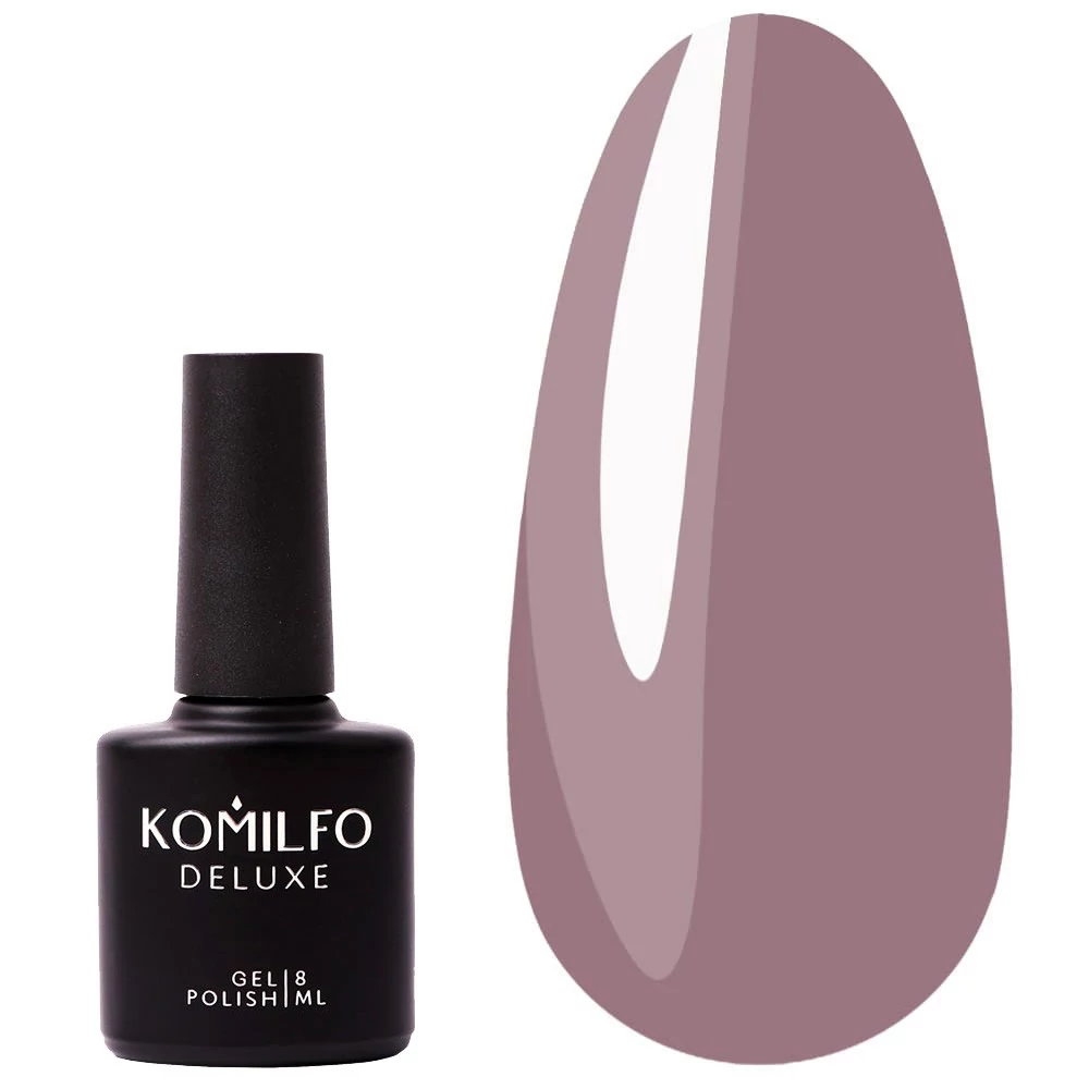 Гель-лак KOMILFO Deluxe Series №D065 серо-сиреневый 8 мл (111065) - Фото №1