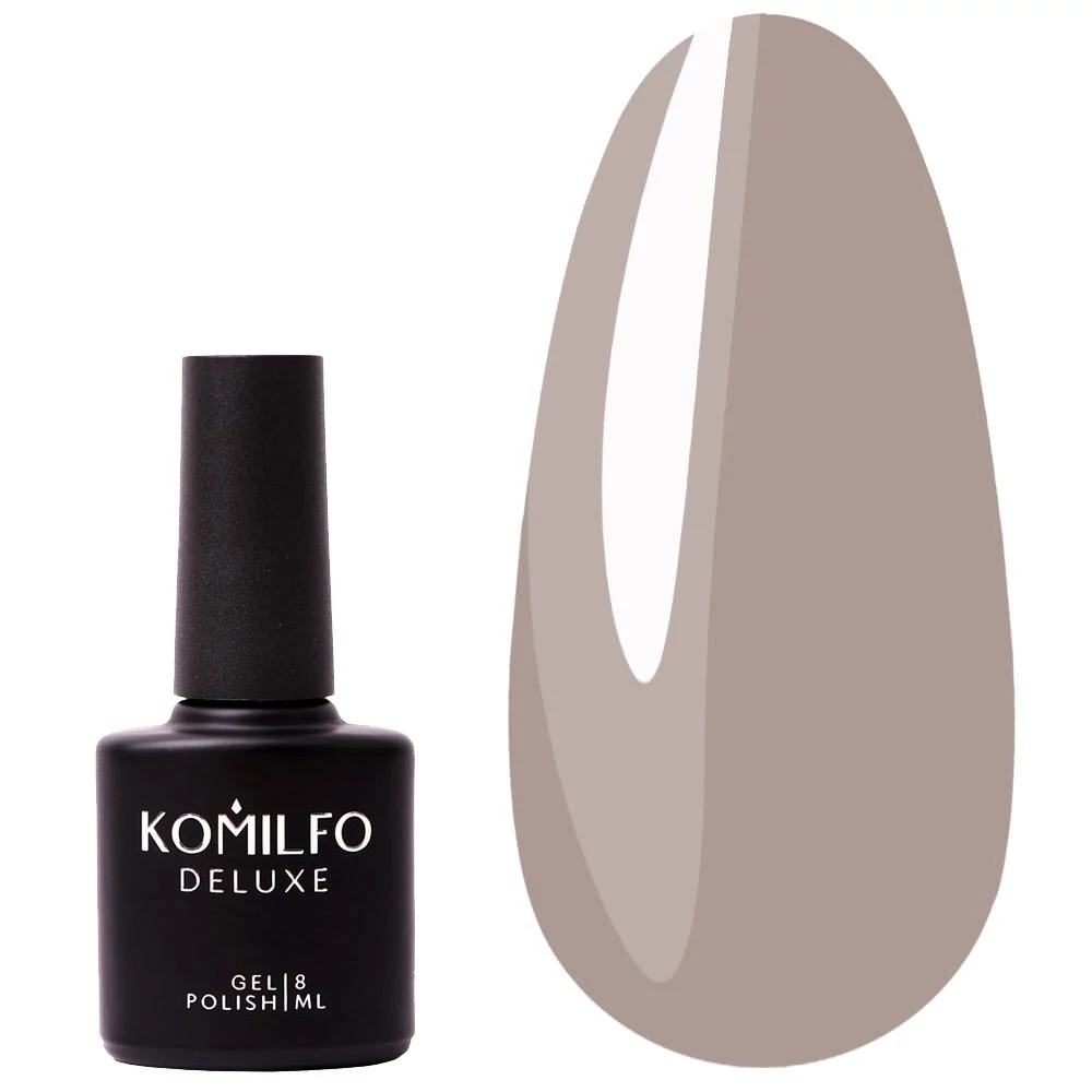 Гель-лак KOMILFO Deluxe Series №D071 светлый графитовый 8 мл (111071) - Фото №1