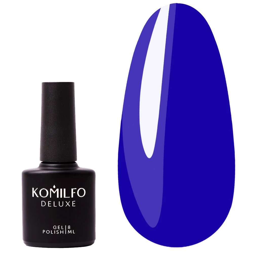 Гель-лак KOMILFO Deluxe Series №D127 королевский синий 8 мл (111127) - Фото №1