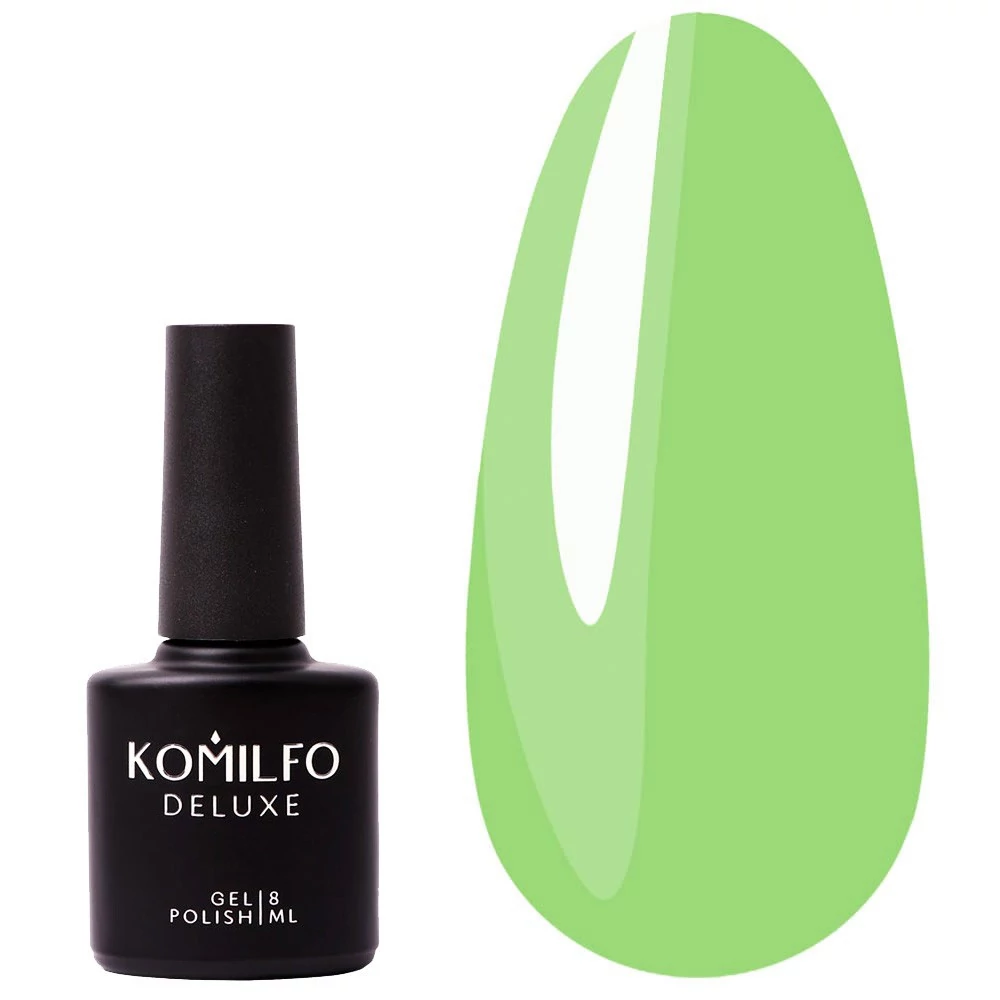 Гель-лак KOMILFO Deluxe Series №D159 насыщенный салатовый 8 мл (111159) - Фото №1