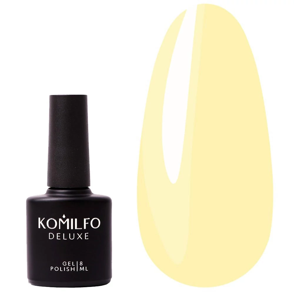 Гель-лак KOMILFO Deluxe Series №D169 блідо-жовтий 8 мл (111169) - Фото №1