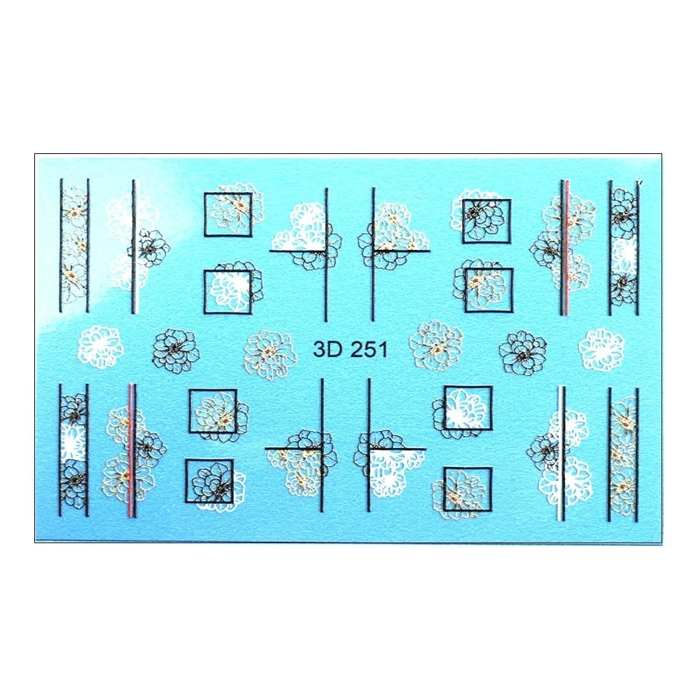 Слайдер дизайн 3D-251 цветы геометрия