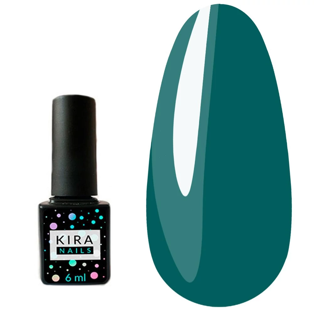 Гель-лак Kira Nails №080 темно-лазурный 6 мл (963080)