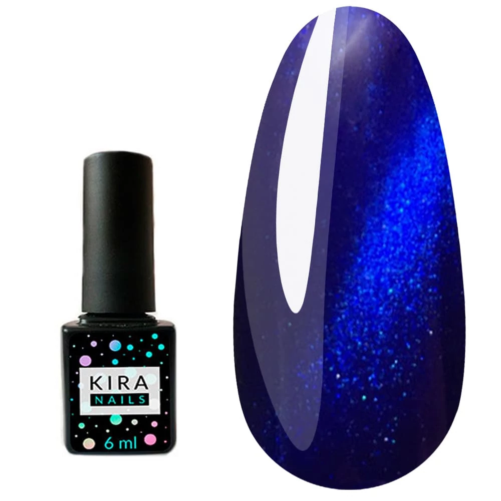 Гель-лак KIRA Nails Cat eyes кошачий глаз №008 насыщенный синий 6 мл (456108)