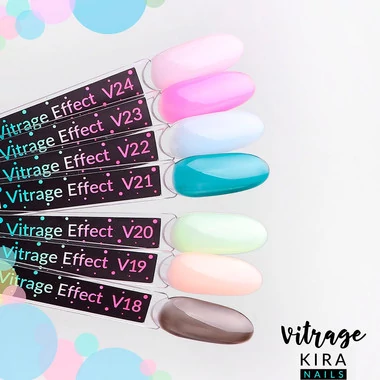 Гель-лак KIRA Nails Vitrage №V23 светлая фуксия 6 мл (456223) - Фото №2