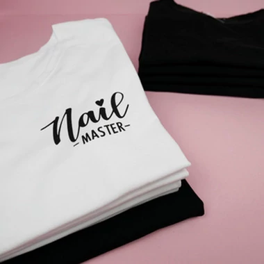 Футболка для майстра Nail Master розмір S біла - Фото №2