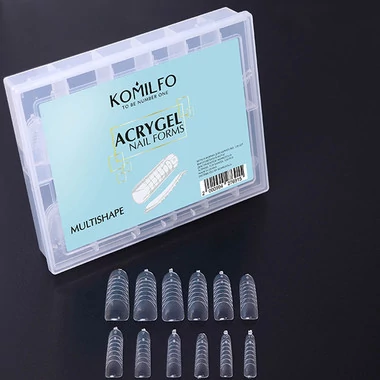 Верхние формы для наращивания Komilfo Top Nail Forms Multishape универсальные 120 шт (456062) - Фото №4