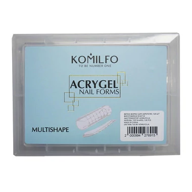 Верхние формы для наращивания Komilfo Top Nail Forms Multishape универсальные 120 шт (456062) - Фото №2