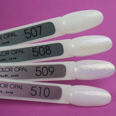 Гель-лак MOON FULL Opal color Gel polish №508 полупрозрачный с разноцветным шиммером 8 мл (5908254190728) - Фото №4