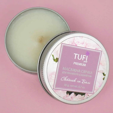 Массажная Spa-свеча для рук TUFI profi Рассвет на Бали С Шиммером 30 г (0097221) - Фото №2