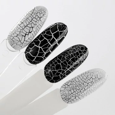 Гель-лак KIRA Nails Crack Effect White белый для кракелюра 6 ml (723401) - Фото №4
