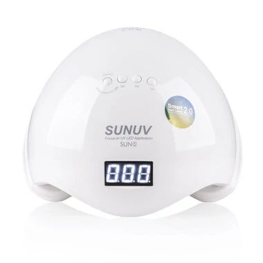 Лампа для маникюра UV/LED SUNUV Sun 5 48 Вт белая (с кварцевыми диодами, оригинал) - Фото №2