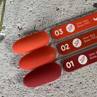 Цветная база SILLER RED PRO №02 ярко-красный 8 мл (u0000010270) - Фото №3