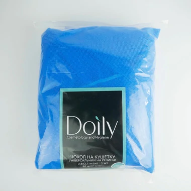 Чехол на кушетку 0.8*2.1 Doily голубой универсальный с резинкой 80 г/м2 (10083970020) - Фото №3