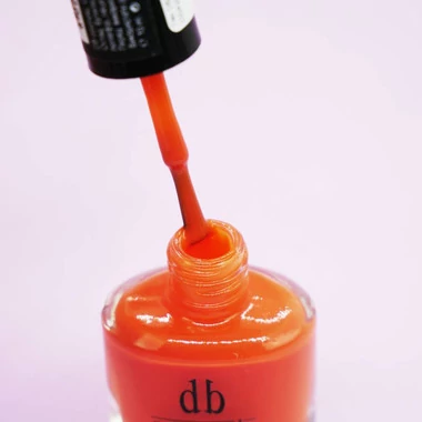 Лак для ногтей DB Cosmetic Prof Line яркий оранжевый 10 мл (00420) - Фото №2