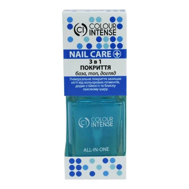 База и топ для лака + уход COLOUR INTENSE All-in-One 101 11 мл (4823083020347) - Фото №2