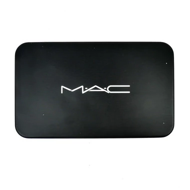 Набор кистей  для макияжа MAC в металлической коробке черные 12 шт - Фото №2