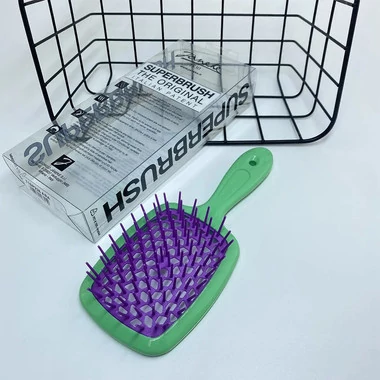 Расческа Janeke Superbrush зеленый с фиолетовым - Фото №2