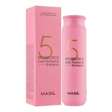 Шампунь MASIL с пробиотиками для защиты цвета окрашенных волос Probiotics Color Radiance Shampoo 300 мл (8809744060392) - Фото №2