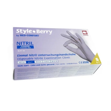 Перчатки  Ampri Nitrile Style Berry сиреневые нитриловые S 100 шт (01184-S) - Фото №2