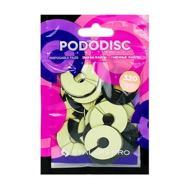 Сменные файлы-кольцо PODODISC STALEKS PRO L 320 грит 50 шт (PDFR-25-320) - Фото №4