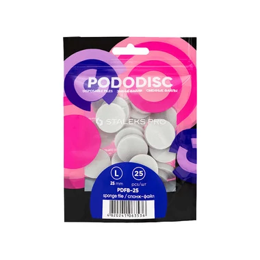 Спонж файл для педикюрного диска PODODISC STALEKS PRO L 25 шт (PDFB-25) - Фото №3