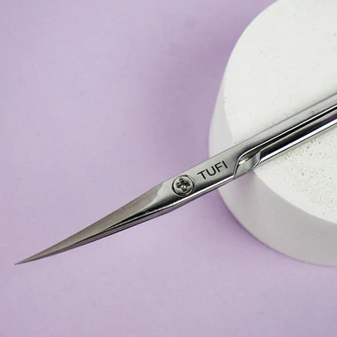 Ножницы для кутикулы TUFI profi Из Высококачественной Нержавеющей Стали Н-113 серебряные 25 мм (0174648) - Фото №3