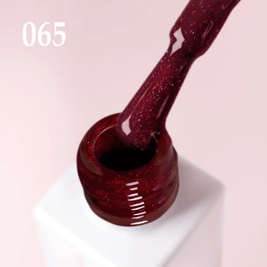 Гель-лак JOIA vegan 065 красный с шиммером 6 мл (4820259340834) - Фото №2