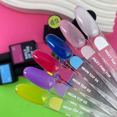 Топ NAILS OF THE DAY Neon №02 фіолетовий неон, без липкого шару 10 мл (u0000016896) - Фото №3