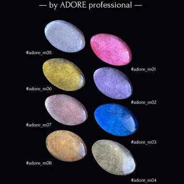 Гель-лак ADORE cat's eye M-04 медный 8 мл (2101200051866) - Фото №3