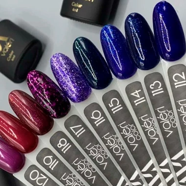 Гель-лак VALERI Color №115 темно-синий с микроблеском 6 мл (VA115) - Фото №3