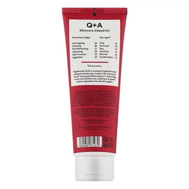 Гель Q+A для умывания с гиалуроновой кислотой Hyaluronic Acid Cleansing Gel 125 ml - Фото №2