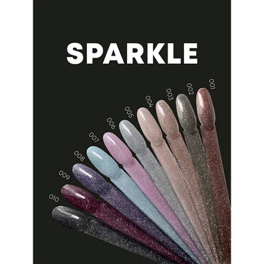 Гель-лак FOX Sparkle №007 голубой с шиммером 7 мл - Фото №2