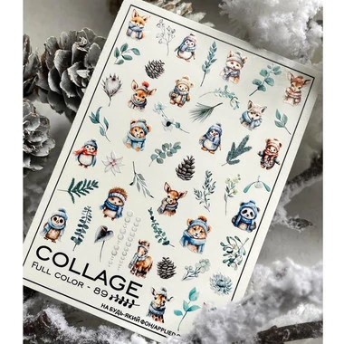 Слайдер Collage full color 89 зимові тварини - Фото №2