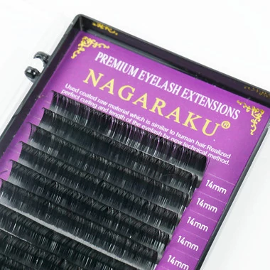 Ресницы Premium NAGARAKU на ленте изгиб D 0.10 16 рядов 14 мм - Фото №2