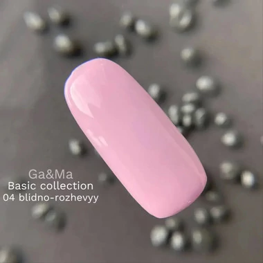 Гель-лак GA&MA Basic collection №004 бледно-розовый 10 мл (7700298) - Фото №2