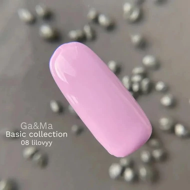 Гель-лак GA&MA Basic collection №008 лиловый 10 мл (7700294) - Фото №2