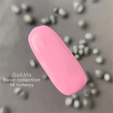 Гель-лак GA&MA Basic collection №009 розовый 10 мл (7700293) - Фото №2